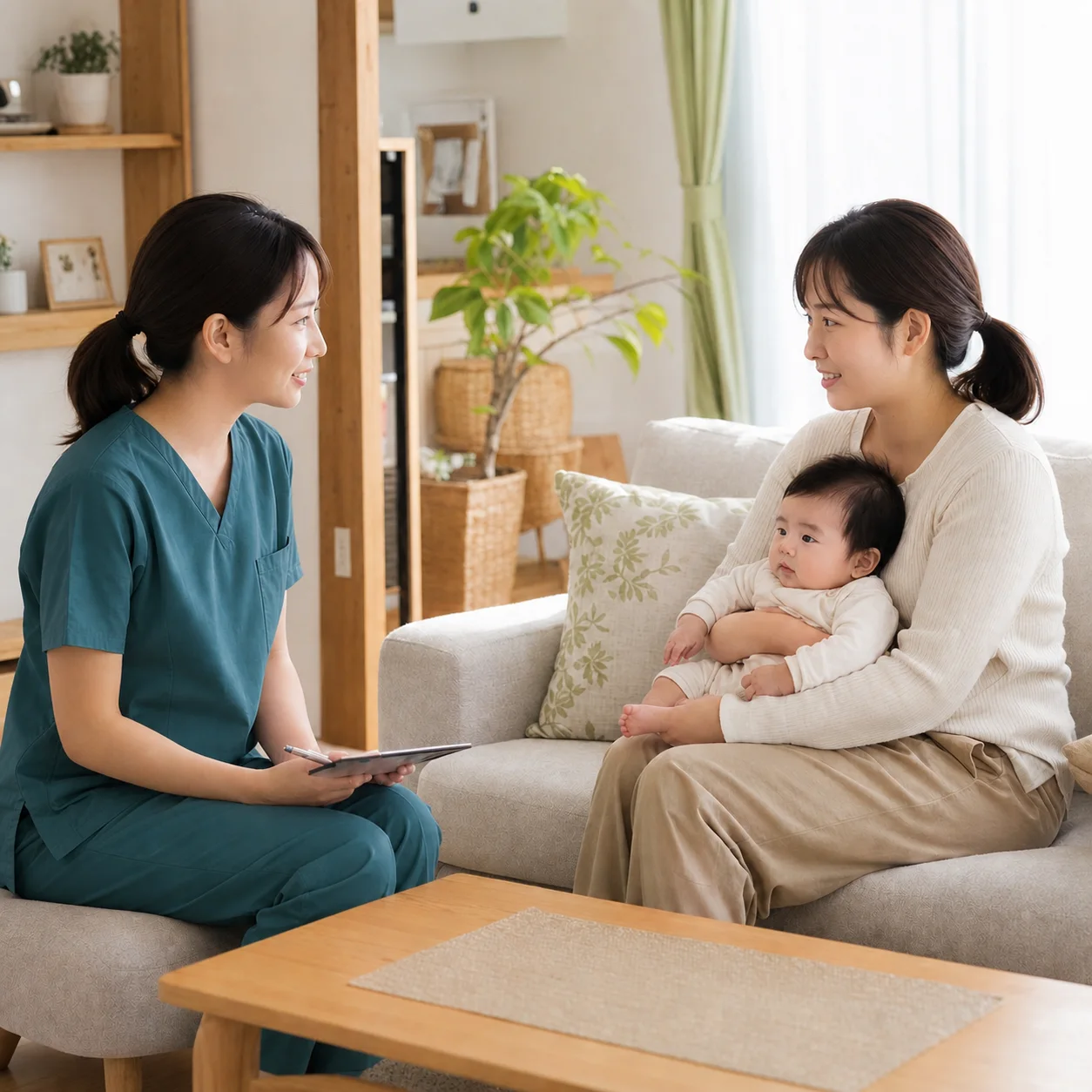 訪問看護のイメージ(母子相談)